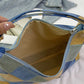 PU Leather Color Block Shoulder Bag