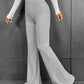 Ribbed High Waist Bootcut Pants