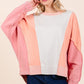 Mittoshop Mineral Wash Color Block Sweatshirt