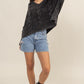HYFVE Cable Knit V-Neck Dropped Shoulder Oversized Sweater