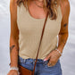 Waffle-Knit Scoop Neck Tank