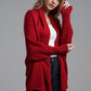 Open Front Batwing Sleeve Cardigan