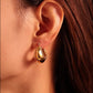 18K Gold-Plated Stainless Steel Huggie Earrings