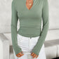 Notched Long Sleeve T-Shirt