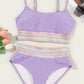 SoChic Scoop Neck Spaghetti Strap Bikini Set
