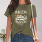 Full Size Graphic Round Neck Short Sleeve T-Shirt