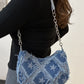 Fringe Star Print Shoulder Bag