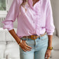 Devine Ruffle Trim Long Sleeve Shirt