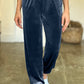 Pocketed Elastic Waist Joggers