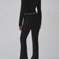 Devine Square Neck Long Sleeve Top and Pants Set