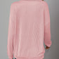Double Take Striped Half Zip Long Sleeve T-Shirt