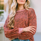 Full Size Leopard Round Neck Long Sleeve Sweatshirt