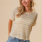 BiBi Striped Popcorn Knit Top - Brand BiBi