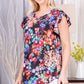 Heimish Ruffle Sleeve Floral Top