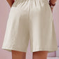 Full Size Pocketed Elastic Waist Shorts