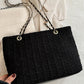 Polyester Texture Chain Tote bag
