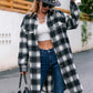 Plaid Button Up Long Sleeve Shacket