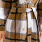 FAM-FAM Tied Plaid Button Up Shacket