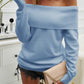 Devine Off-Shoulder Long Sleeve Sweater
