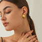 18K Gold-Plated Stainless Steel Sun Stud Earrings