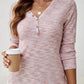 Full Size V-Neck Long Sleeve T-Shirt