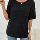 Round Neck Half Sleeve Knit Top