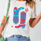 Boots Round Neck Short Sleeve T-Shirt