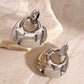 Stainless Steel Teardrop Shape Earrings