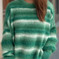 Gradient Round Neck Dropped Shoulder Sweater