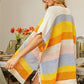 BiBi Openwork Striped Open Front Knit Cardigan - Brand BiBi