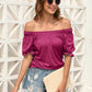 Ruched Short Sleeve Blouse