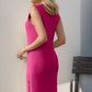 Split Round Neck Sleeveless Dress