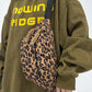 Leopard Nylon Crossbody Bag
