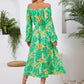 Full Size Printed Long Sleeve Midi Dress