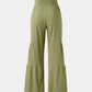Tied Ruched Wide Leg Pants