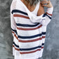 Contrast Openwork Open Front Long Sleeve Cardigan