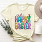 HAPPY EASTER Round Neck Short Sleeve T-Shirt