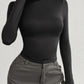 Mock Neck Long Sleeve T-Shirt