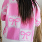 Bow Round Neck Long Sleeve Sweater