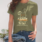 Rabbit Graphic Round Neck Short Sleeve T-Shirt
