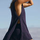 Mandy Side Slit Round Neck Tank and Shorts Sweater Set