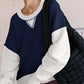 Color Block Round Neck Long Sleeve Sweatshirt