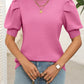 Mandy Mock Neck Puff Sleeve Sweater