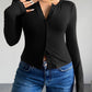 Devine Button Up Long Sleeve T-Shirt