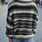 Gradient Round Neck Dropped Shoulder Sweater