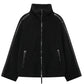 Zip Up Turtleneck Long Sleeve Plush Jacket