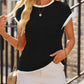 Contrast Trim Round Neck Short Sleeve T-Shirt