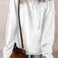 Drawstring Pocketed Long Sleeve Hoodie