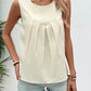 Ruched Round Neck Tank