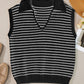 Striped Collared Neck Tank